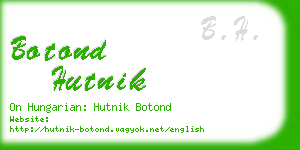 botond hutnik business card